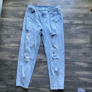 Ripped mom jeans